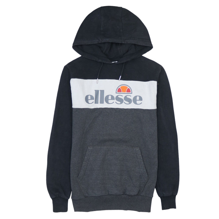 Ellesse Men’s Grey Pullover Hoodie XS Graphic Logo Fleece
