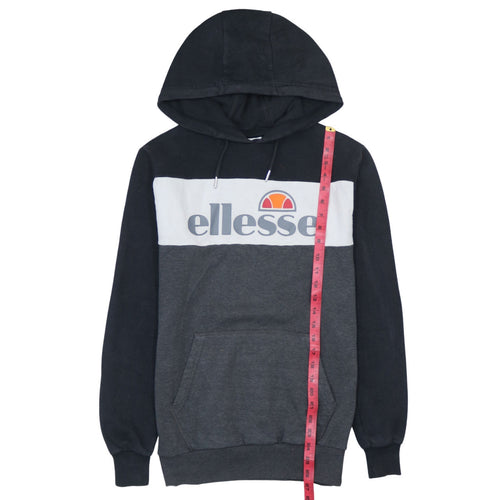Ellesse Men’s Grey Pullover Hoodie XS Graphic Logo Fleece