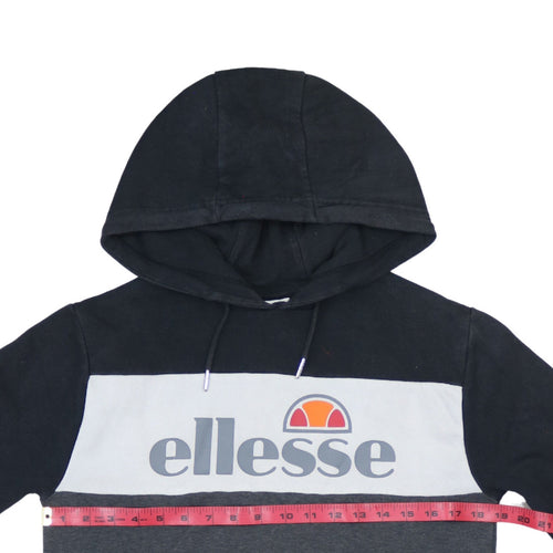 Ellesse Men’s Grey Pullover Hoodie XS Graphic Logo Fleece