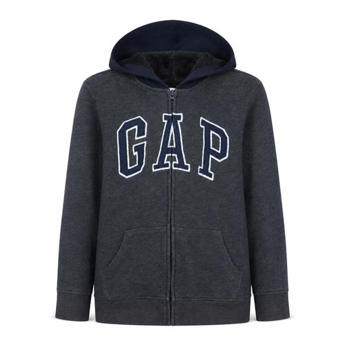 GAP Boys Grey Full Zip Fleece Lined Hoodie 13-14 Years