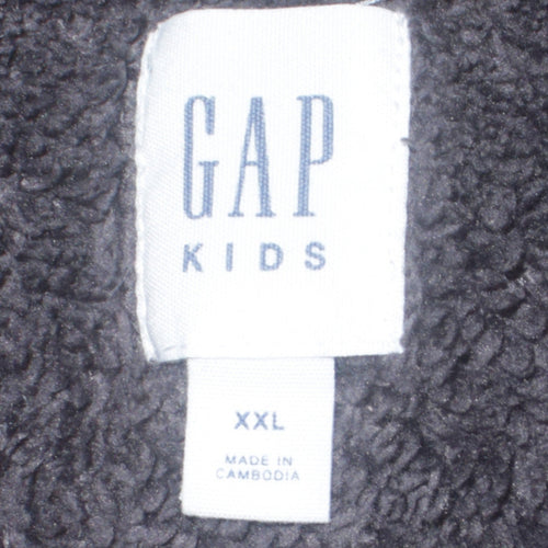 GAP Boys Grey Full Zip Fleece Lined Hoodie 13-14 Years