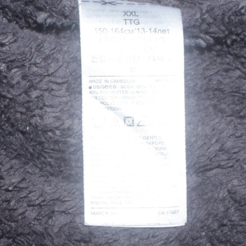 GAP Boys Grey Full Zip Fleece Lined Hoodie 13-14 Years