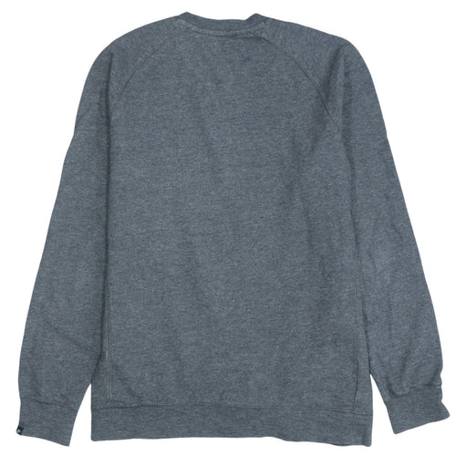 Nike Men's Grey Crew Neck Pullover Sweatshirt M Sports Logo Zip
