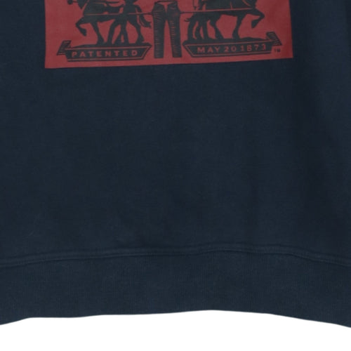 Levi's Boys Blue Logo Crew Neck Pullover Sweatshirt - Size 14 Years