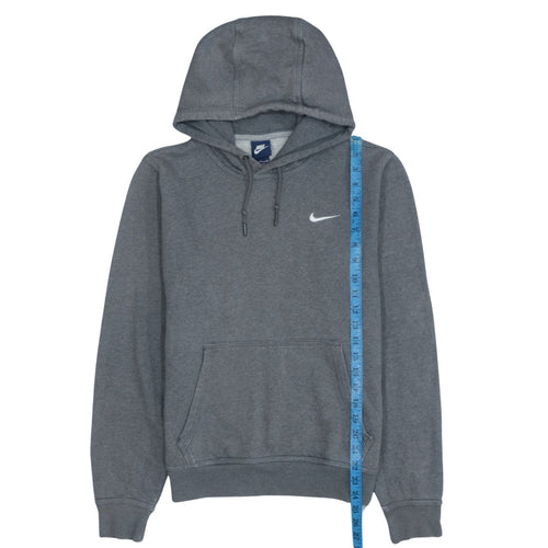 Nike Men's Grey Pullover Hoodie Size S Regular Fit Fleece Sweatshirt