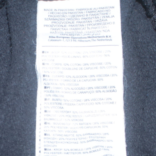 Nike Men's Black XS Pullover Hoodie Sweatshirt with Logo