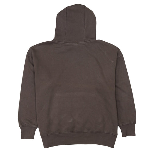 Nike Women Brown Pullover Hoodie Small Cotton Blend Logo Sweatshirt