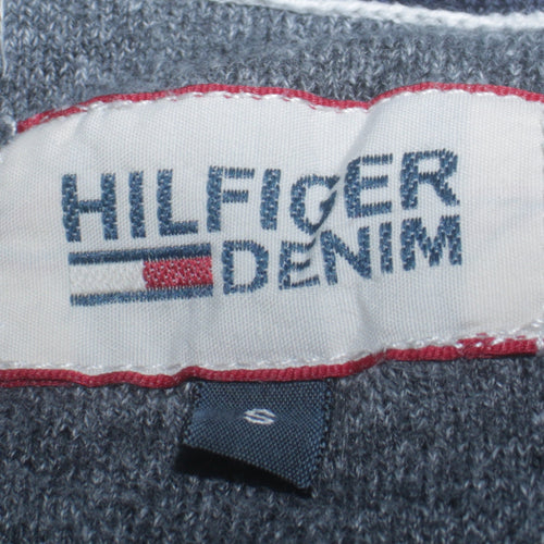 Tommy Hilfiger Men's Blue Crew Neck Cotton Knit Jumper Size S