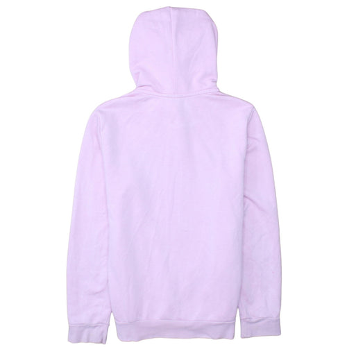 Adidas Womens Pink Pullover Hoodie Medium Cotton Blend Logo Outdoor