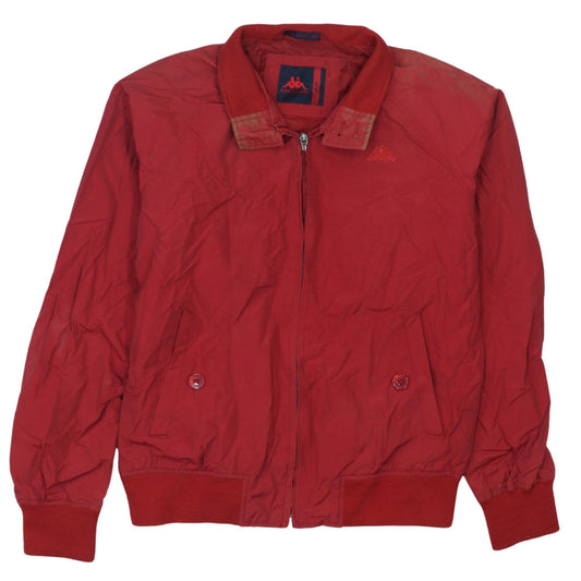 Robe Di Kappa Men's Red Bomber Jacket Medium Zip Up Sports Style