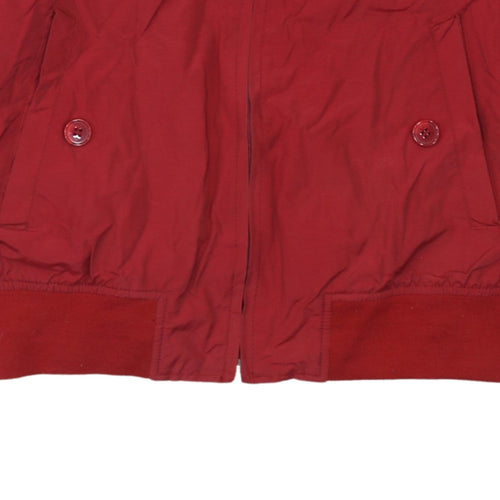 Robe Di Kappa Men's Red Bomber Jacket Medium Zip Up Sports Style
