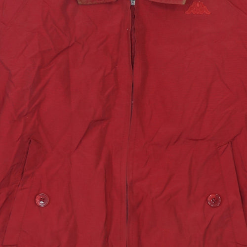 Robe Di Kappa Men's Red Bomber Jacket Medium Zip Up Sports Style