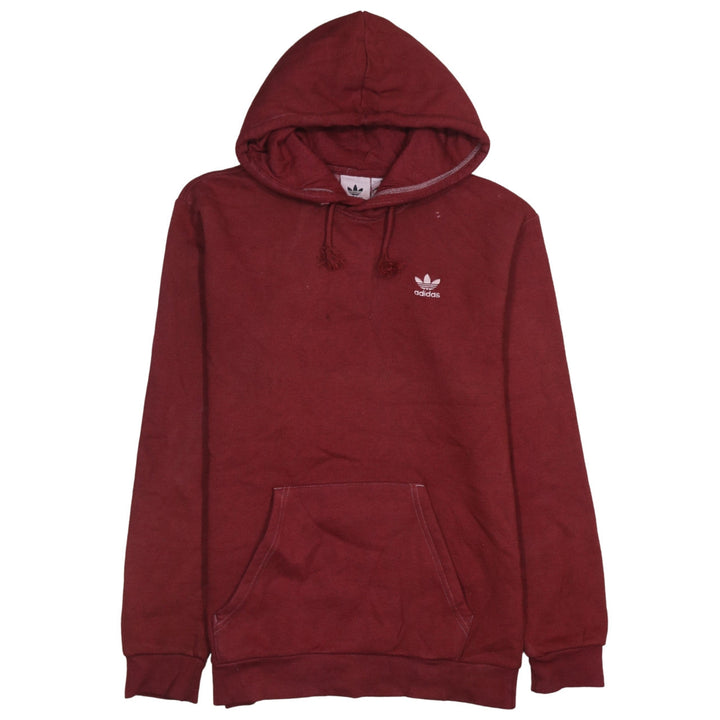 Adidas Men's Red Pullover Hoodie Small Fleece Sportswear