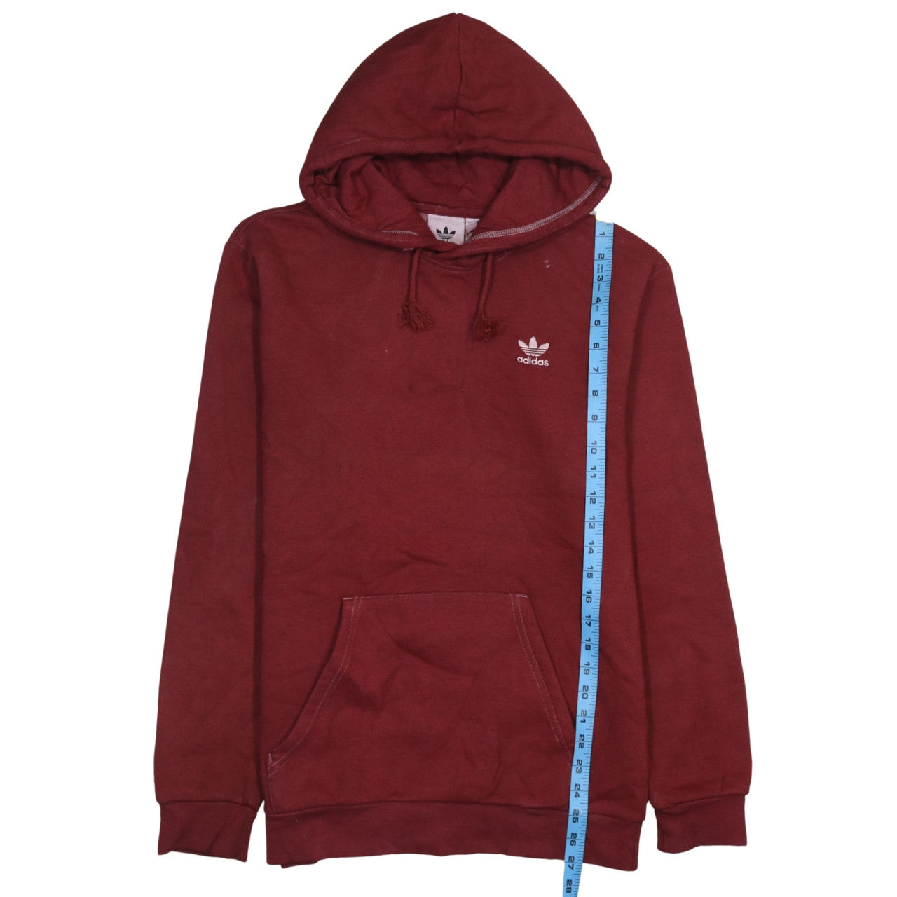 Adidas Men's Red Pullover Hoodie Small Fleece Sportswear