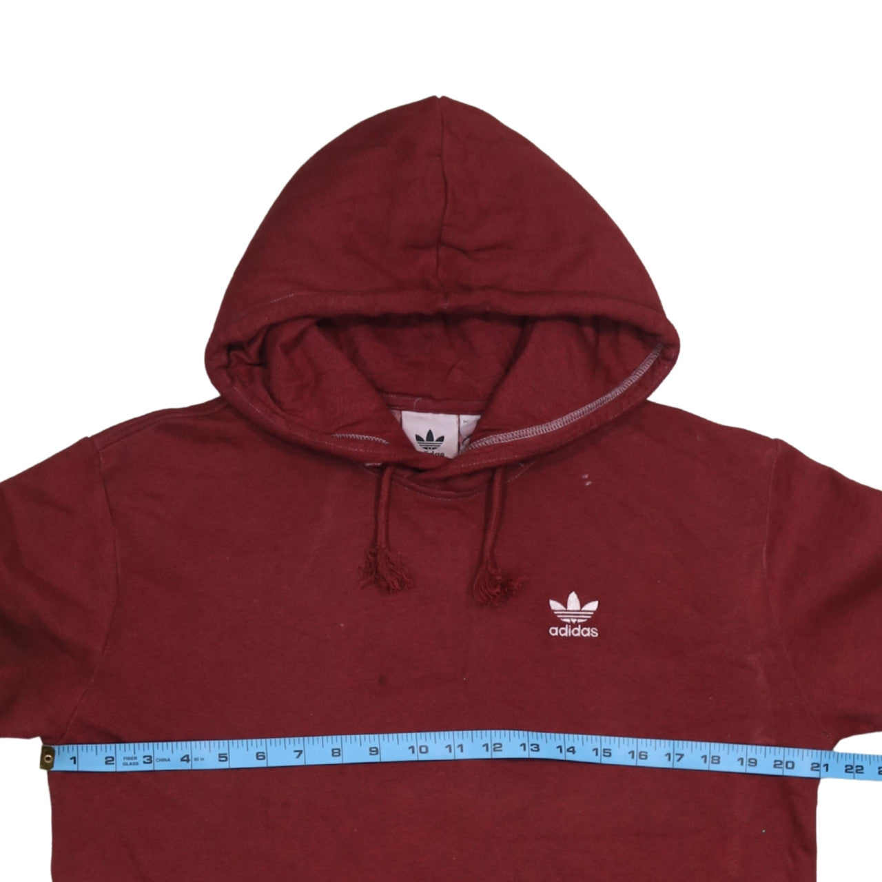 Adidas Men's Red Pullover Hoodie Small Fleece Sportswear