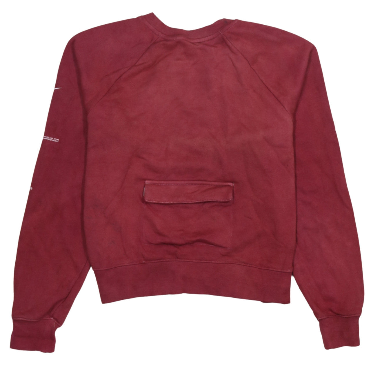 Nike Women's Red Crew Neck Pullover Sweatshirt S Cotton Blend