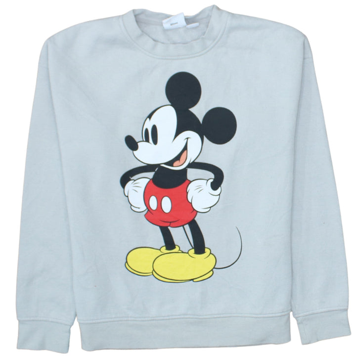 Disney Primark Women Grey Mickey Mouse Pullover Sweatshirt 2XS UK 4/6