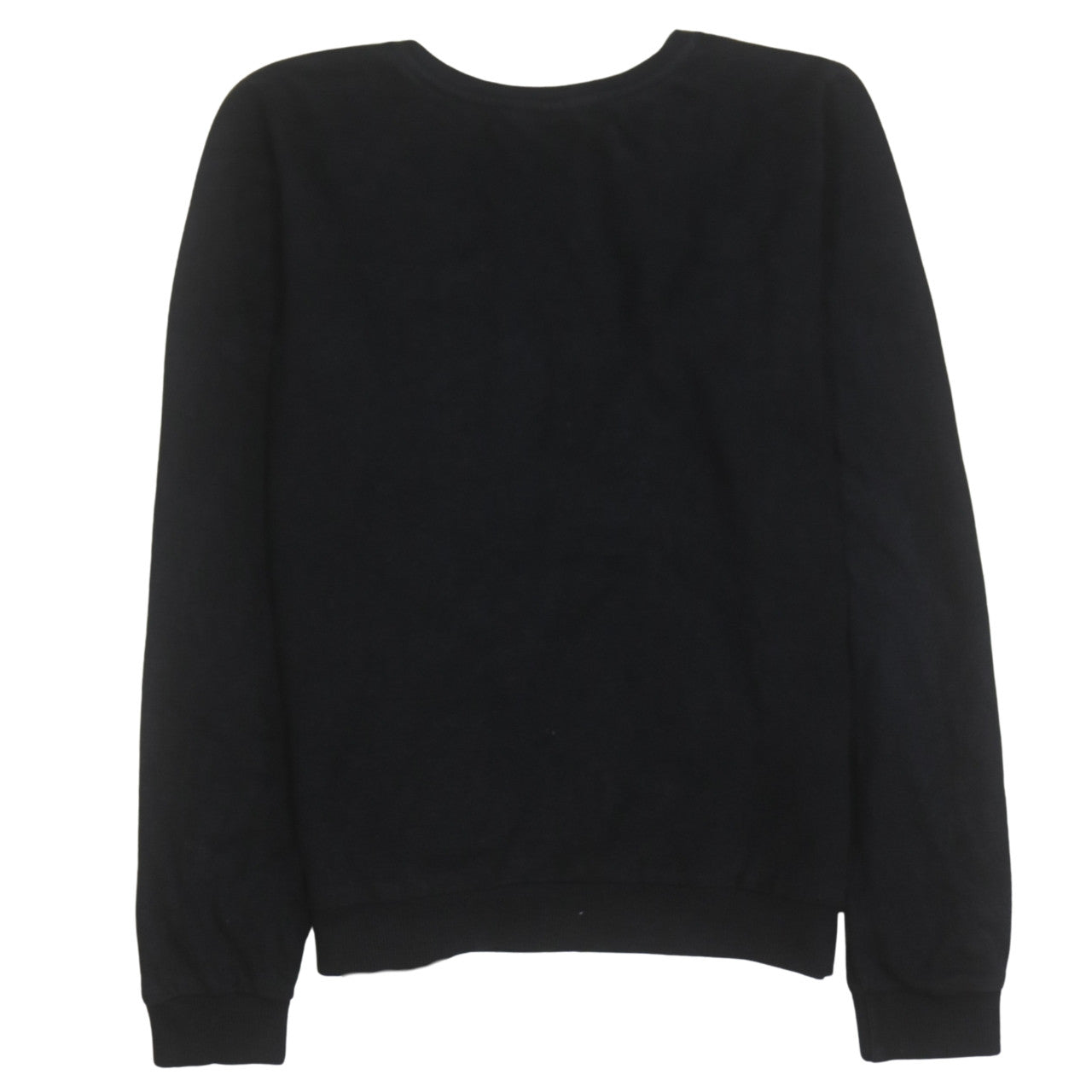 Disney Women Black Sequin Minnie Mouse Pullover Sweatshirt Size 14