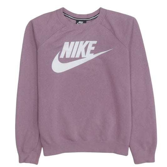 Nike Women’s Pink Logo Crew Neck Pullover Sweatshirt Size S