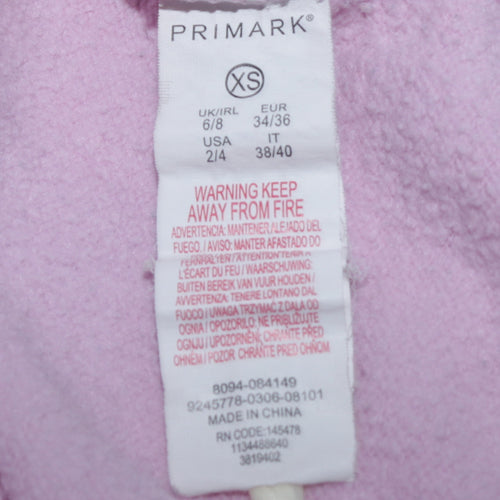 Primark Women’s Pink Minnie Mouse Sweatshirt XS Crew Neck Cotton Pullover