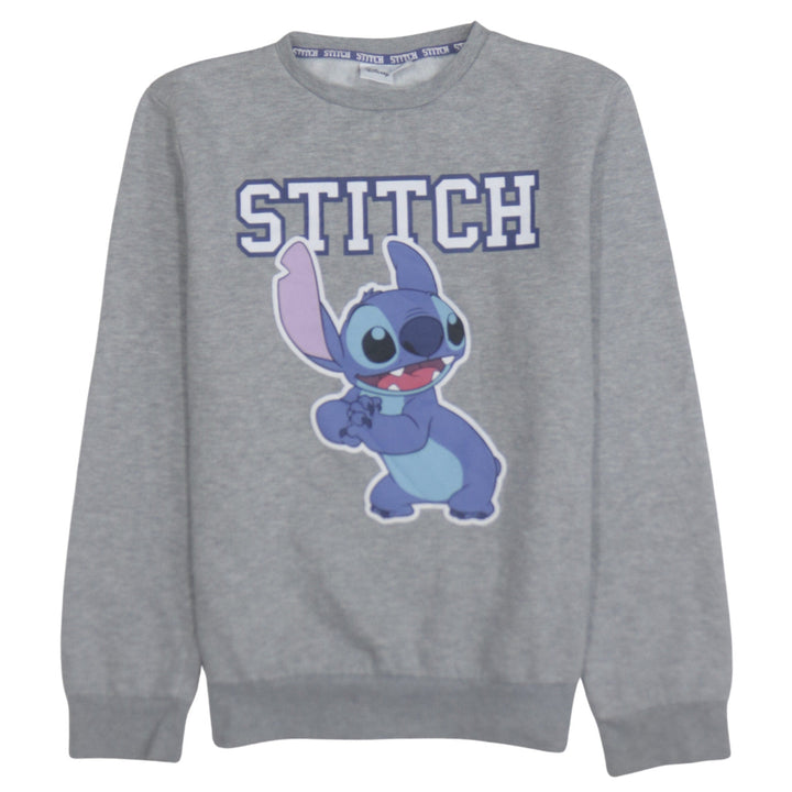 Disney Women Grey Stitch Sweatshirt Small Pullover Casual