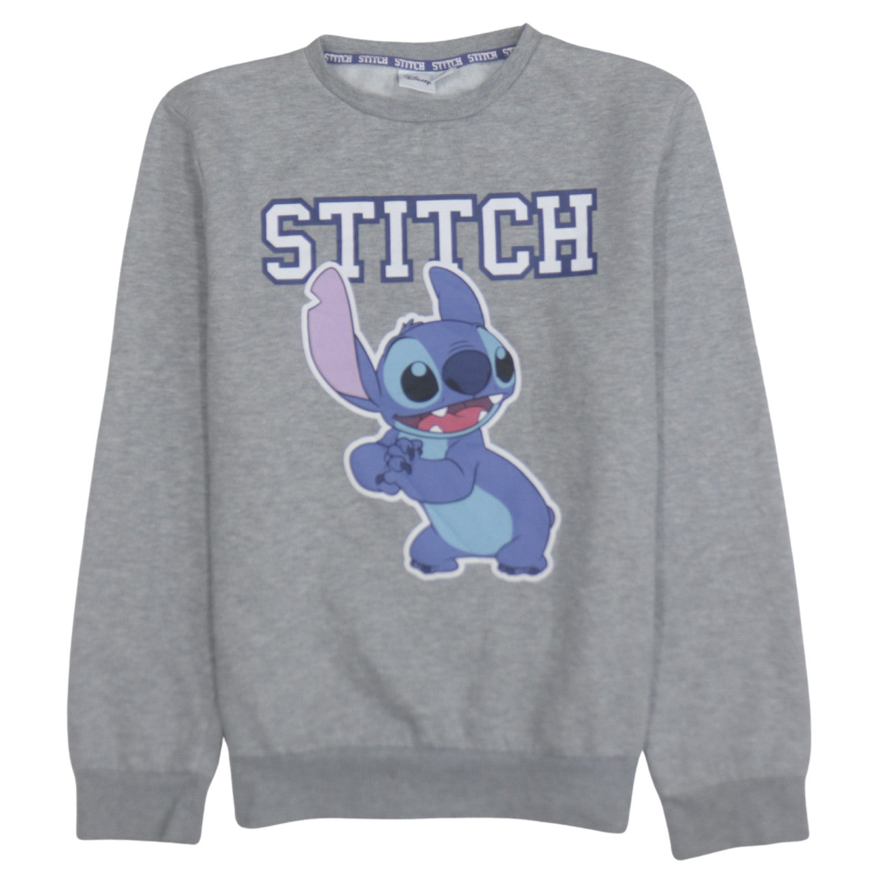Disney Women Grey Stitch Sweatshirt Small Pullover Casual