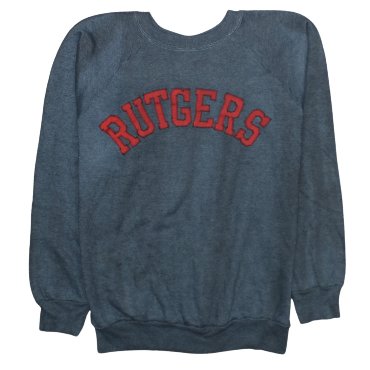 Champion Men's Blue Rutgers Crew Neck Sweatshirt Size L Vintage