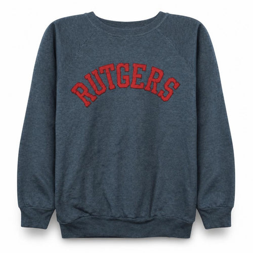 Champion Men's Blue Rutgers Crew Neck Sweatshirt Size L Vintage