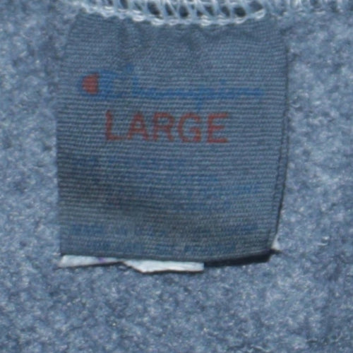 Champion Men's Blue Rutgers Crew Neck Sweatshirt Size L Vintage