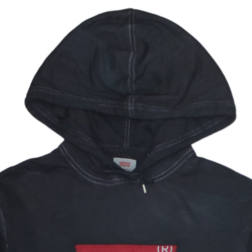 Levi's Men's Black Logo Pullover Hoodie Size L Graphic Cotton