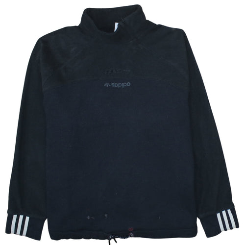 Adidas Womens Black Size 18 Fleece Pullover Sweatshirt