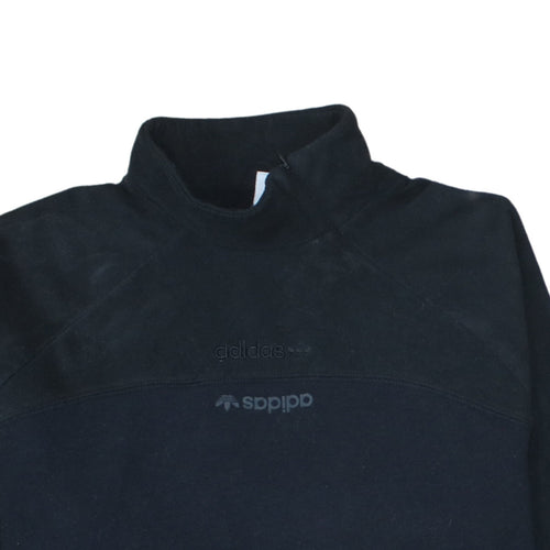 Adidas Womens Black Size 18 Fleece Pullover Sweatshirt