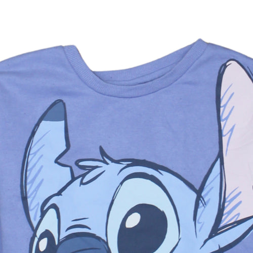 Disney at Primark Girls Blue Stitch Pullover Sweatshirt 11-12 Years
