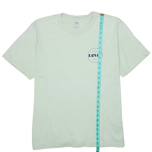 Levi's Men's Mint Green Relaxed Fit Cotton Crew Neck T-Shirt Size L