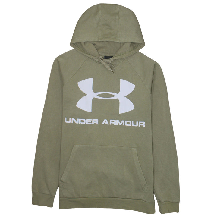 Under Armour Men's Green Pullover Hoodie Size M Logo Sportswear