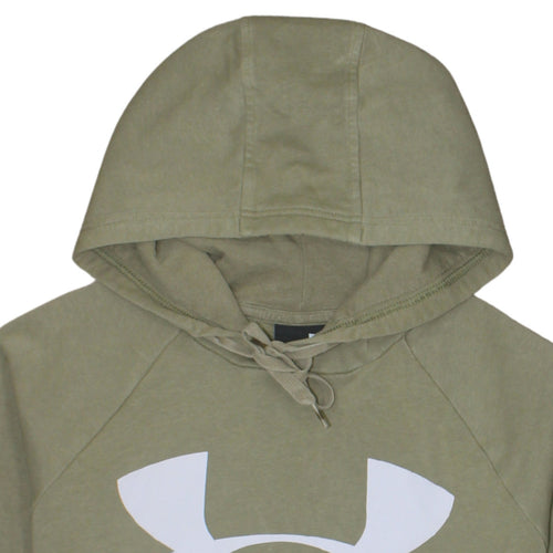 Under Armour Men's Green Pullover Hoodie Size M Logo Sportswear