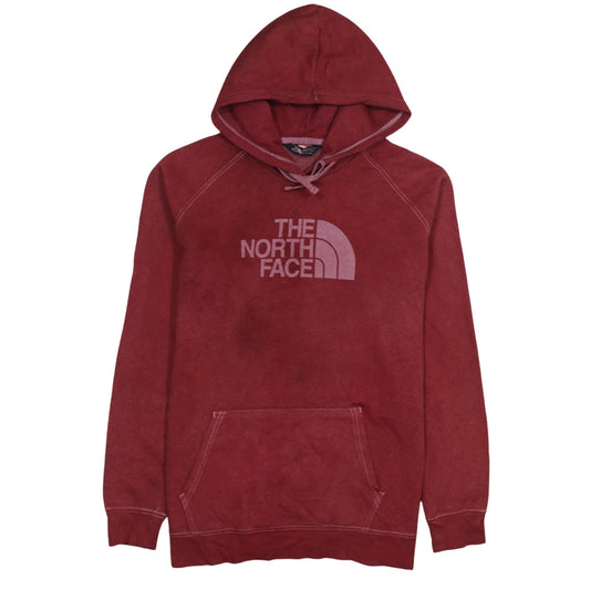 The North Face Women's Red Pullover Hoodie XL Regular Fit Cotton Blend