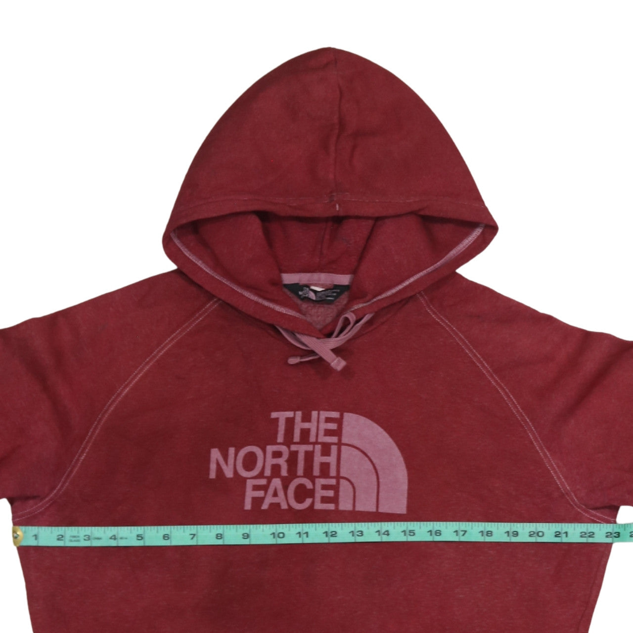 The North Face Women's Red Pullover Hoodie XL Regular Fit Cotton Blend