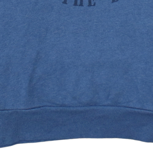 Diesel Men Blue XL Pullover Hoodie Graphic Logo Cotton