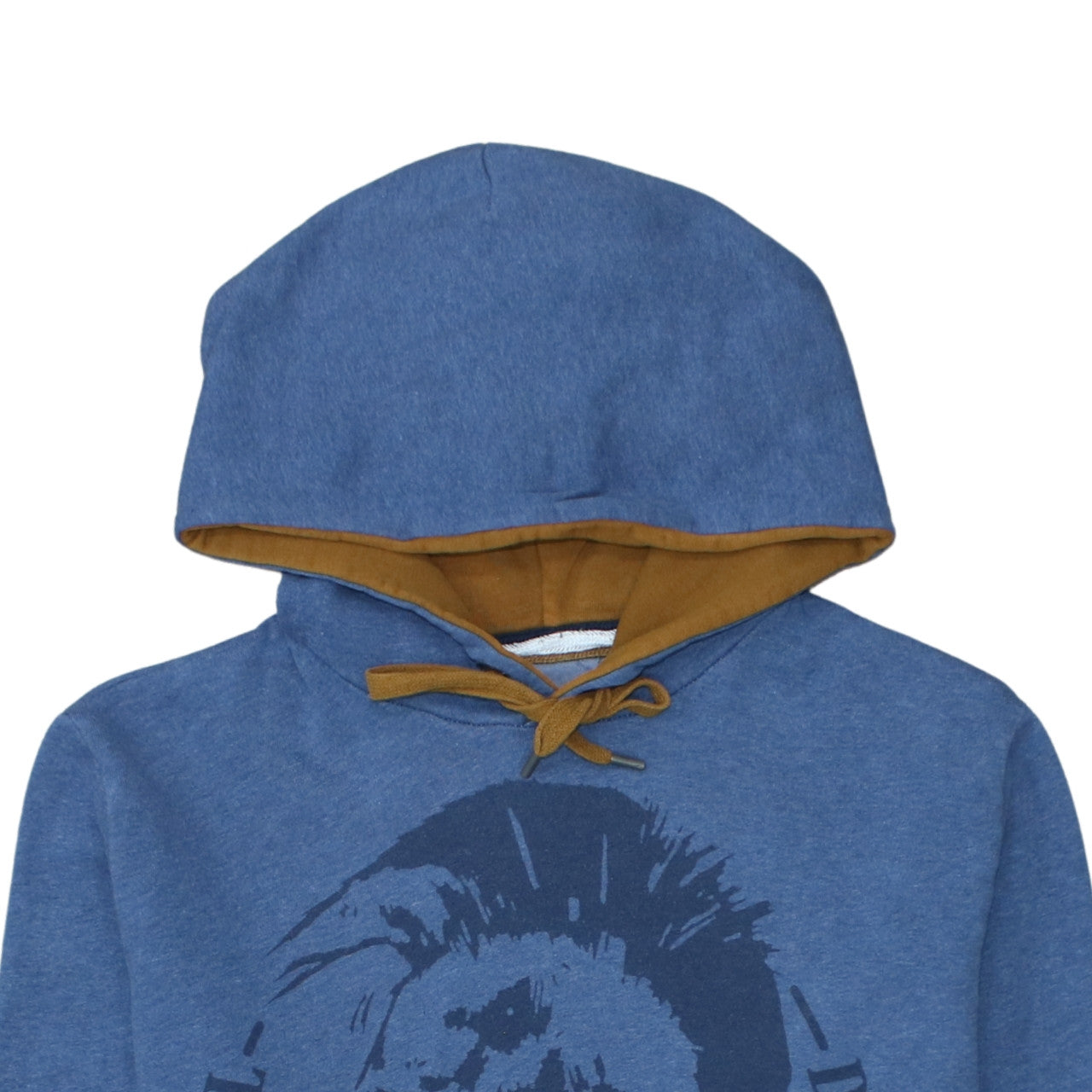 Diesel Men Blue XL Pullover Hoodie Graphic Logo Cotton