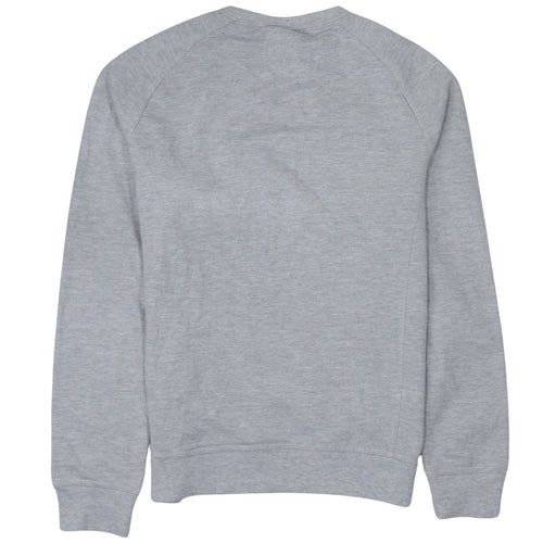 Champion Men's Grey Embroidered Logo Pullover Sweatshirt Medium