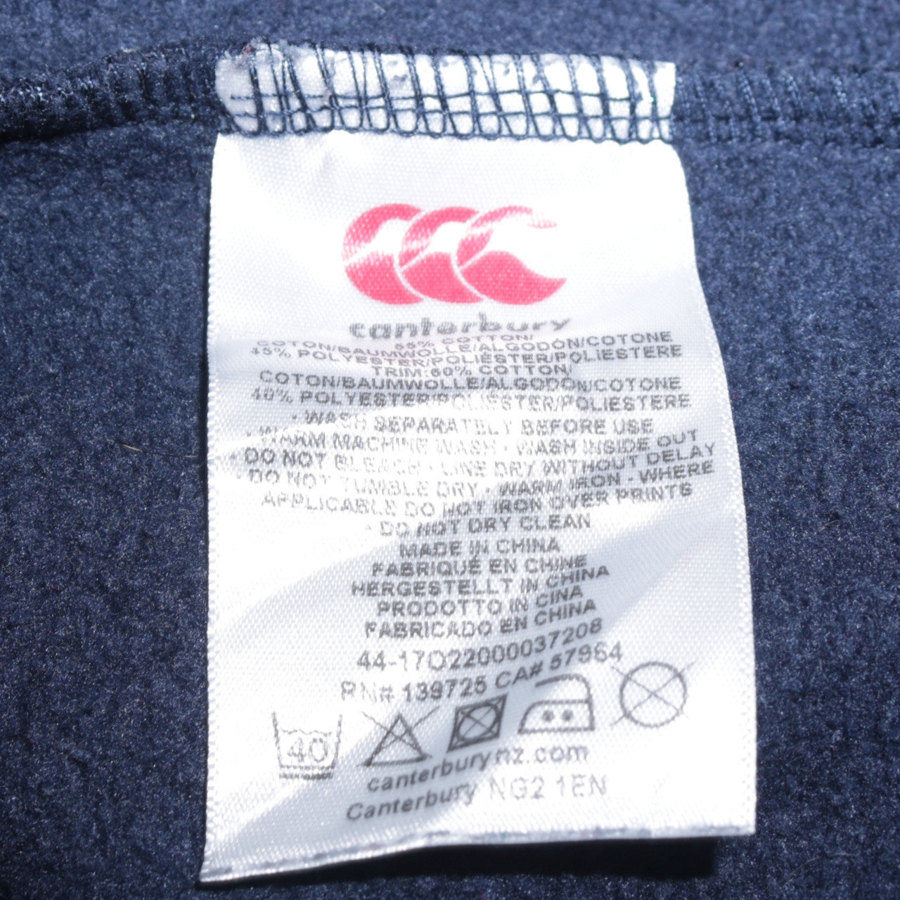 Canterbury Boys Navy Blue Power Surge Pullover Hoodie 14 Years