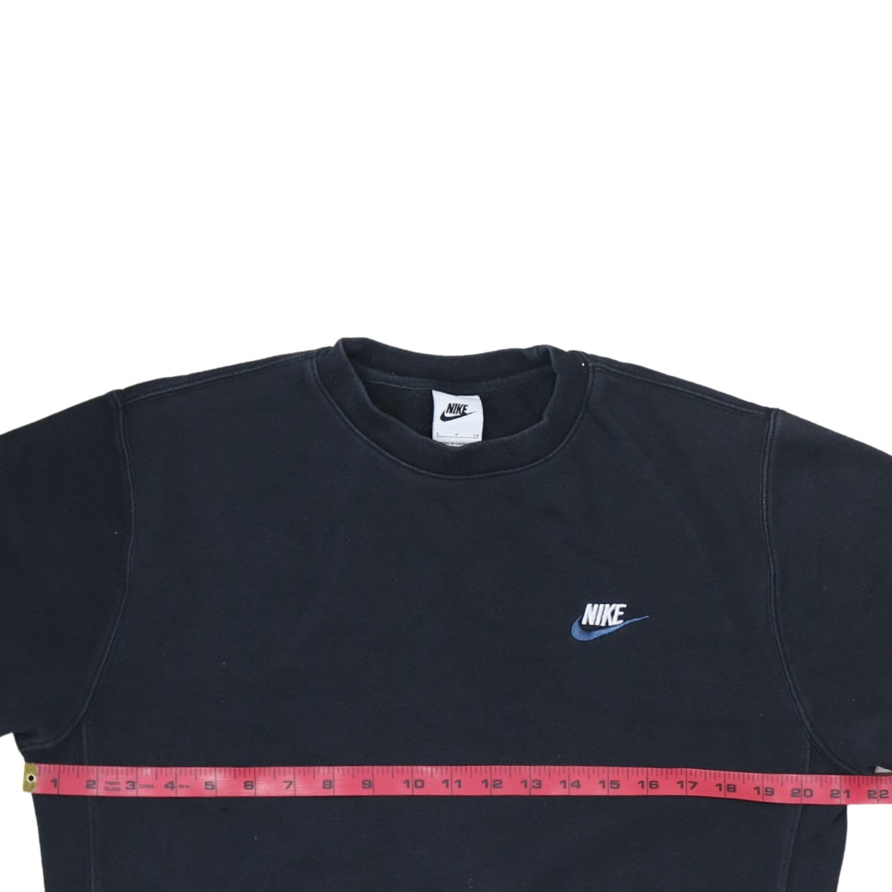 Nike Men's Black Small Crew Neck Pullover Sweatshirt