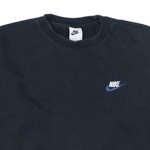 Nike Men's Black Small Crew Neck Pullover Sweatshirt