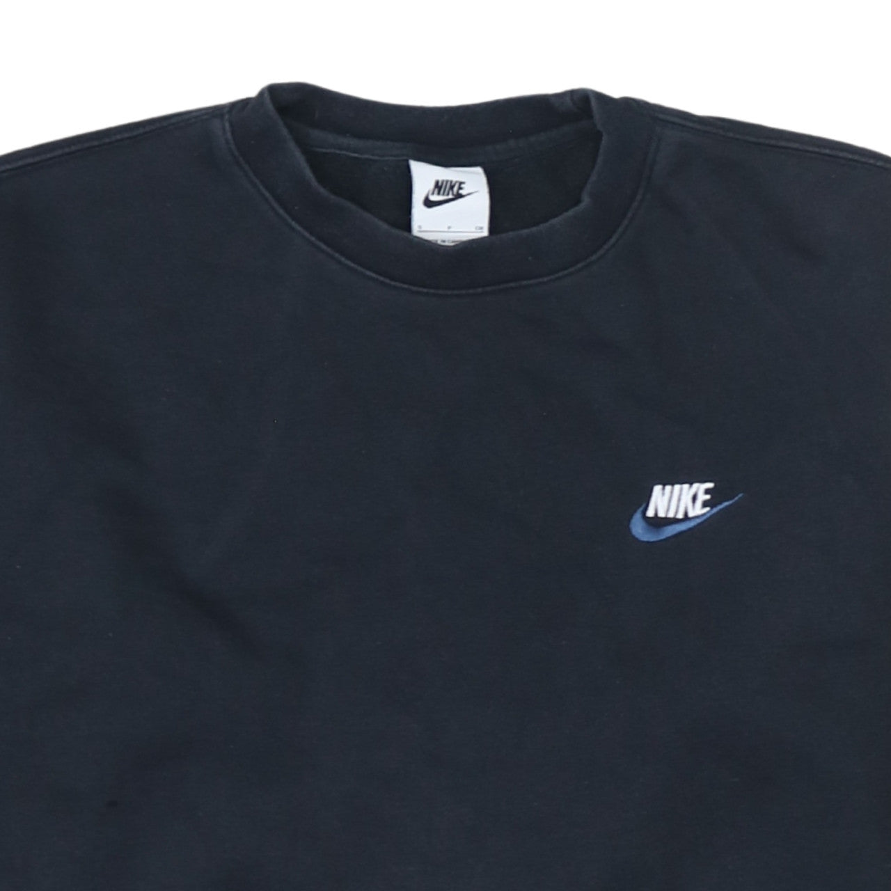 Nike Men's Black Small Crew Neck Pullover Sweatshirt