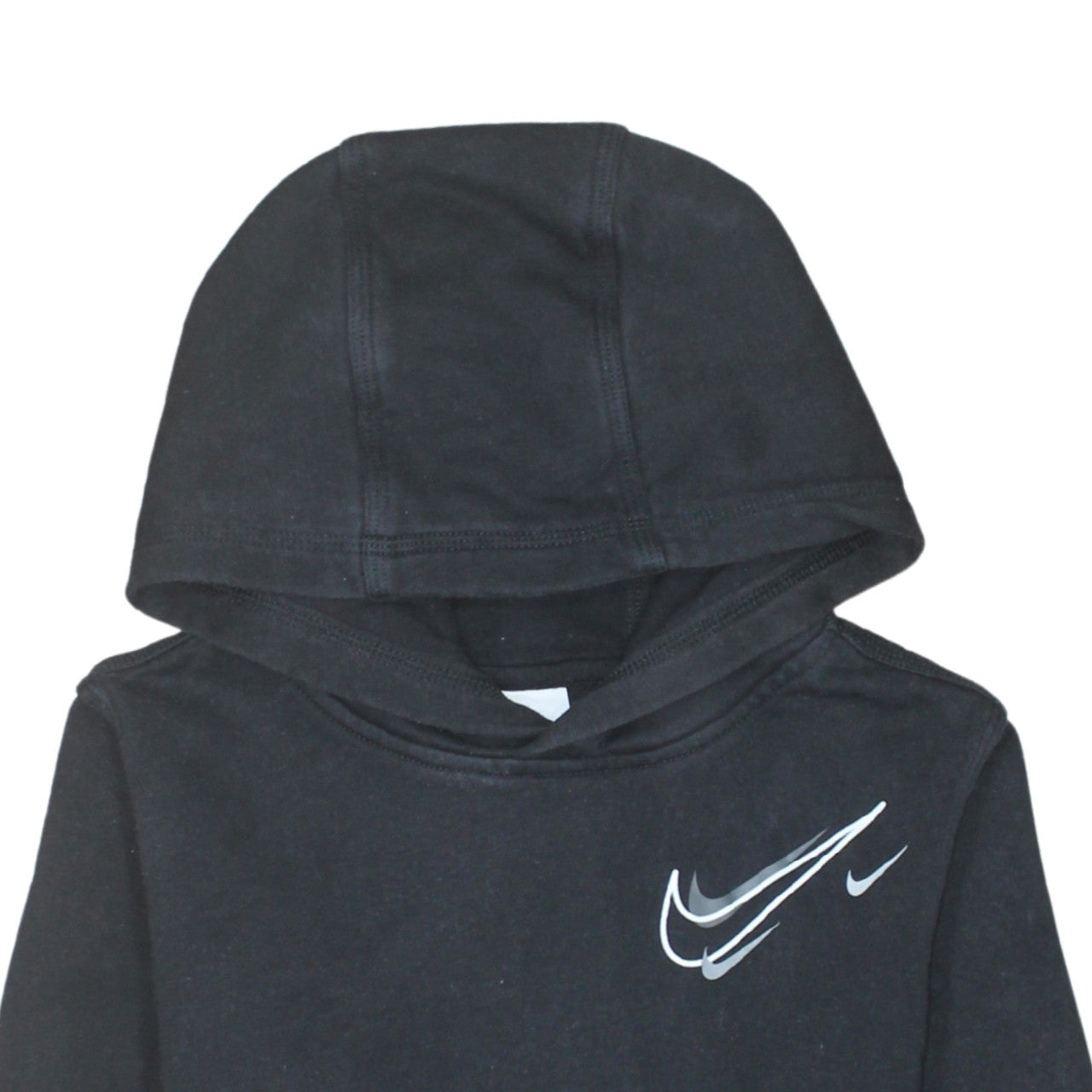 Nike Boys Black Pullover Hoodie L 158cm Fleece Sports Sweatshirt