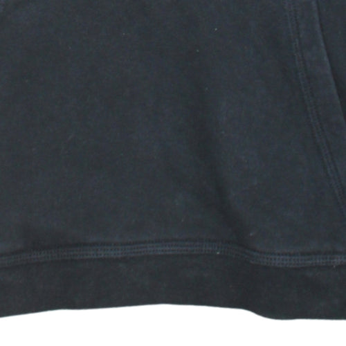 Nike Boys Black Pullover Hoodie L 158cm Fleece Sports Sweatshirt