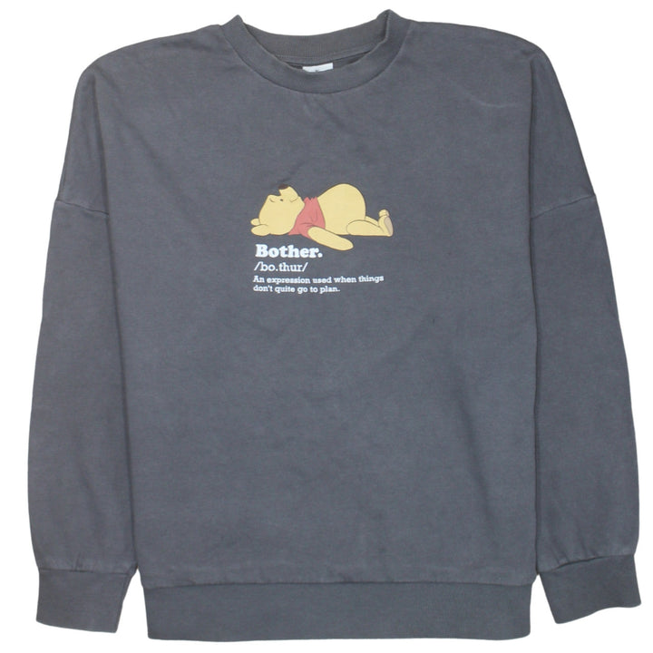 George Winnie the Pooh Womens Grey Pullover Sweatshirt Size 12-14