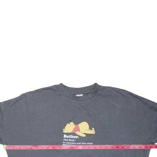 George Winnie the Pooh Womens Grey Pullover Sweatshirt Size 12-14