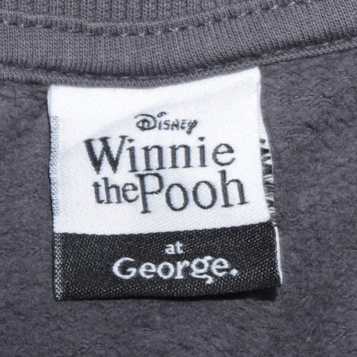 George Winnie the Pooh Womens Grey Pullover Sweatshirt Size 12-14